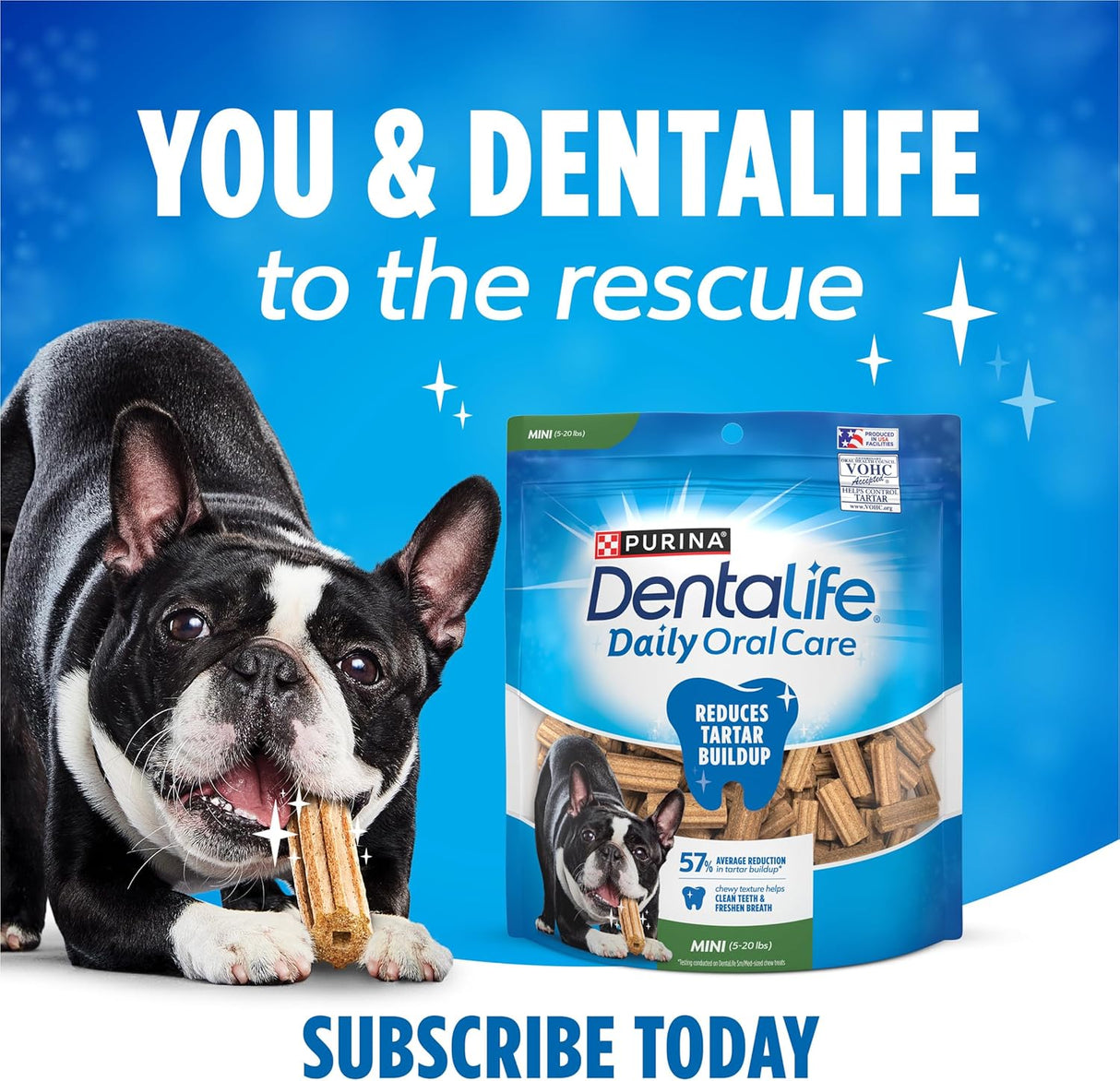 Purina Dentalife Daily Oral Care Chicken Flavor Toy Breed Dog Dental Chews - 58 ct. Pouch