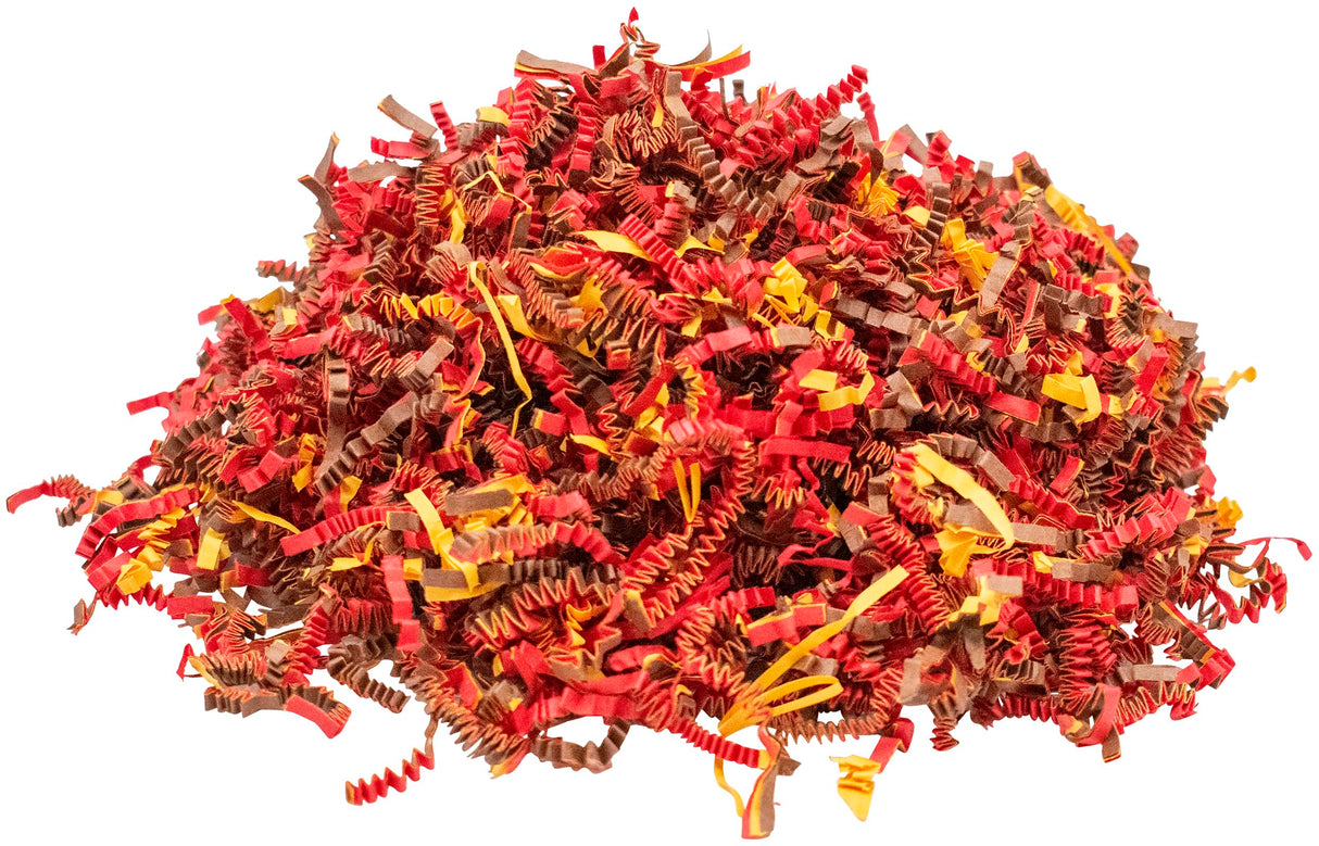 Stephanie Imports Made In USA 3-Ply Crinkle Cut Shredded Paper 2 lbs (Red & Green Christmas Mix)