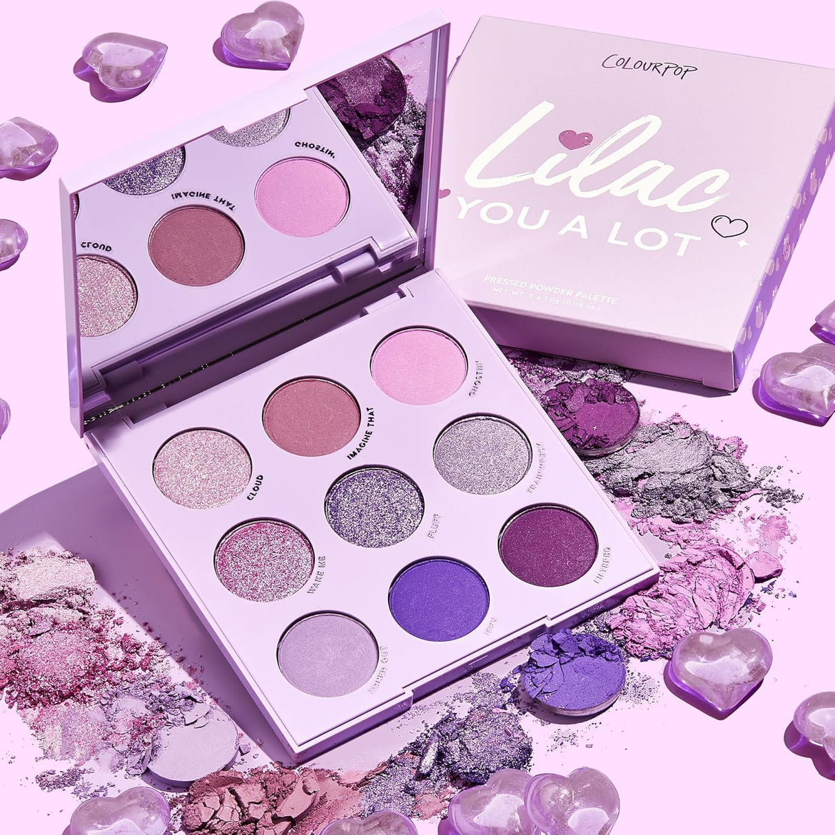 ColourPop Lilac You A Lot Shadow Palette - Purple Shadow Palette with Metallic and Matte Finishes - High-Pigment Makeup with a Long-Wearing Formula (0.3 oz)