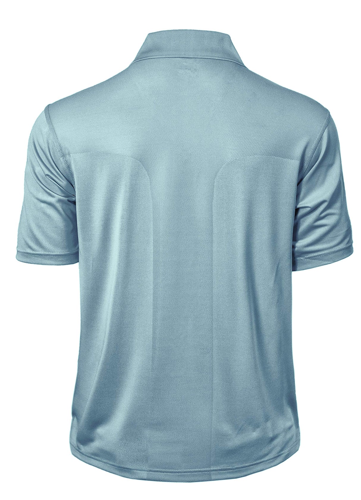 Akwa Men's Dry Wicking Golf Polo Body Mapping Mesh Design 100% Polyester Seamless Ventilation Zones