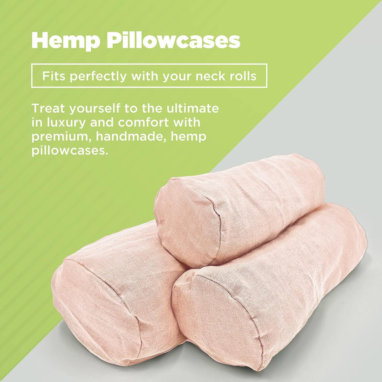 Bean Products Neck Roll Pillowcases | Cotton, 10 oz. Heavy Duty | Navy (6" x 16")