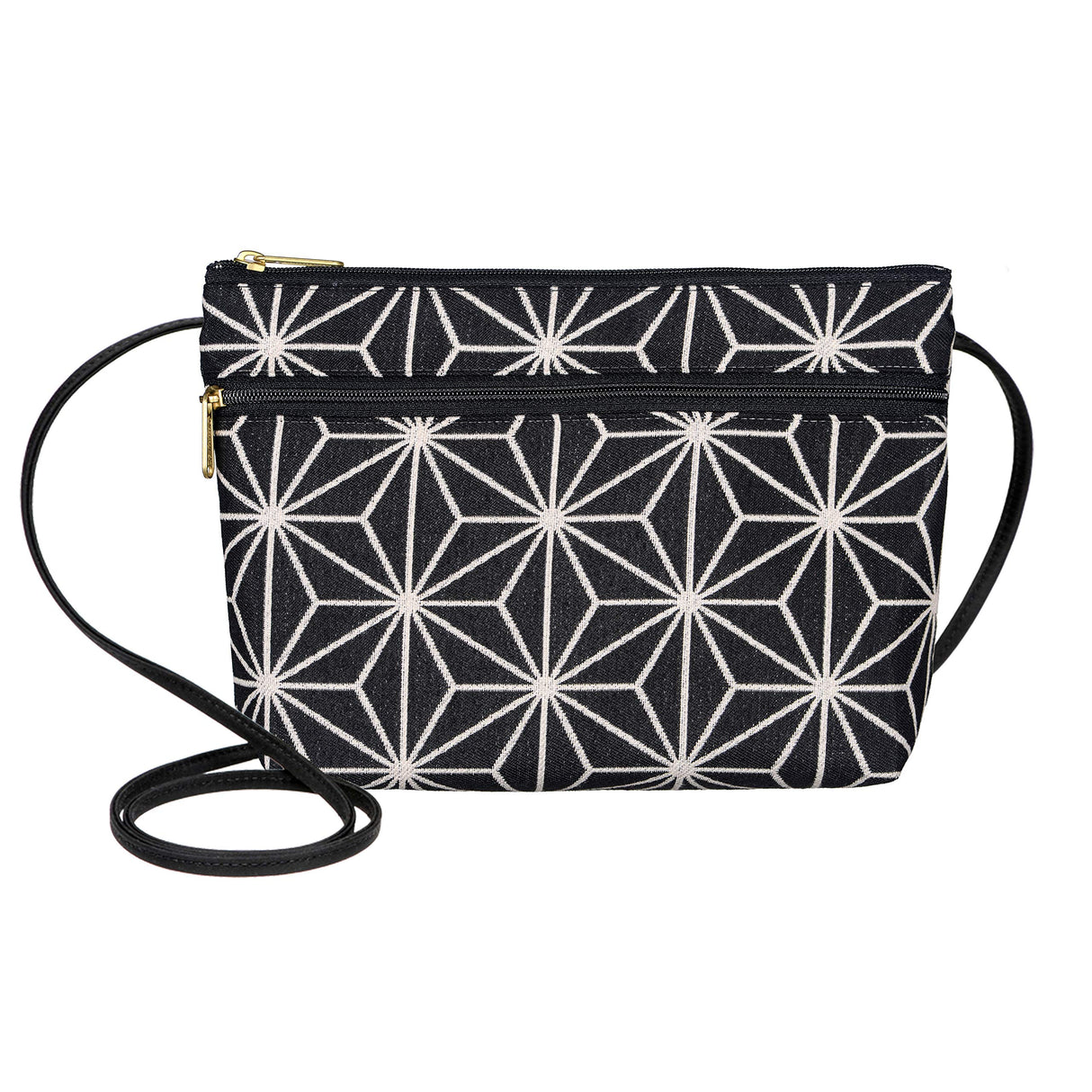 Danny K. Women's Tapestry Zipper Purse Crossbody Handbag, Adjustable Cord, Handmade in USA