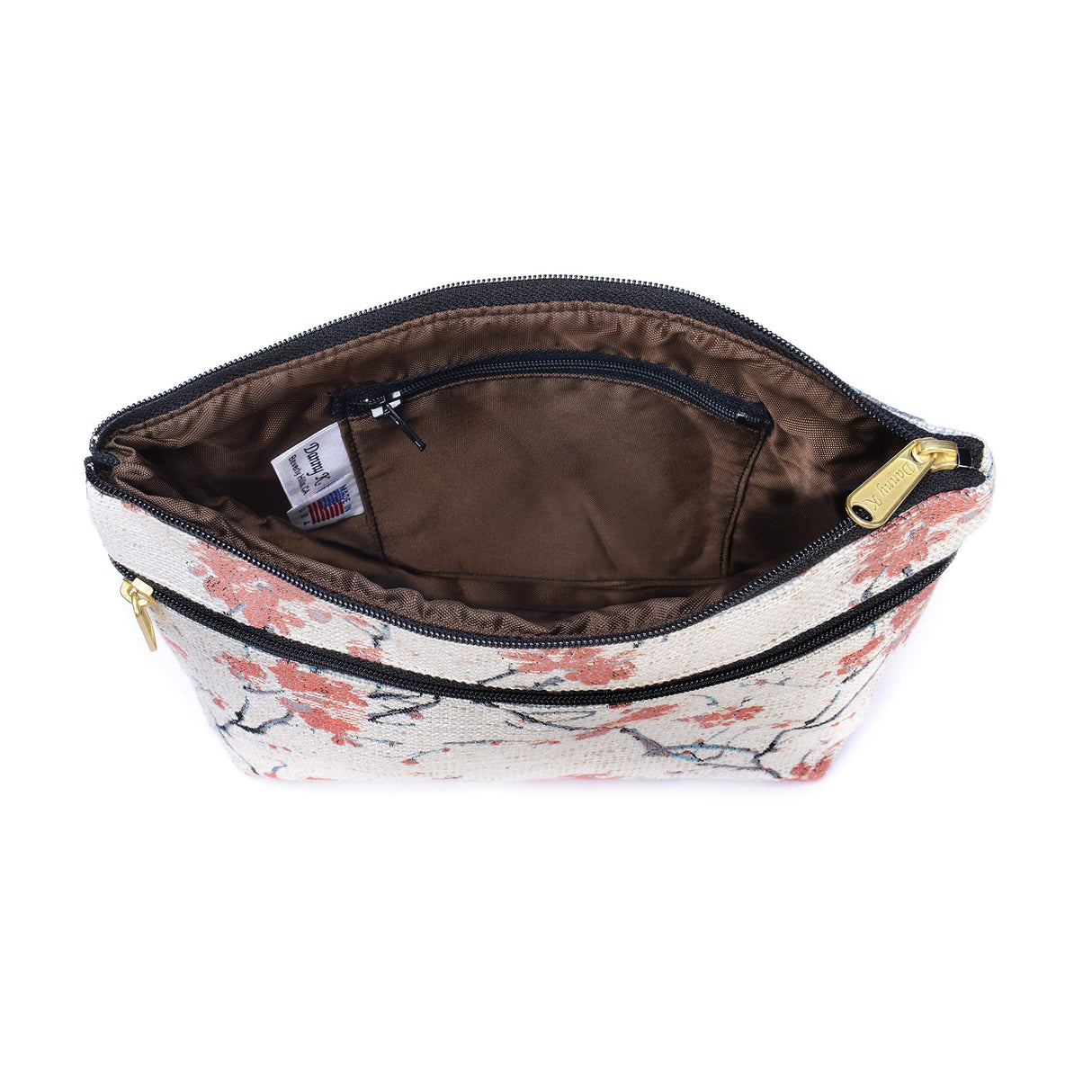 Danny K. Women's Tapestry Zipper Purse Crossbody Handbag, Adjustable Cord, Handmade in USA