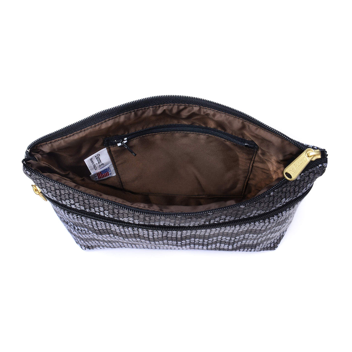 Danny K. Women's Tapestry Zipper Purse Crossbody Handbag, Adjustable Cord, Handmade in USA