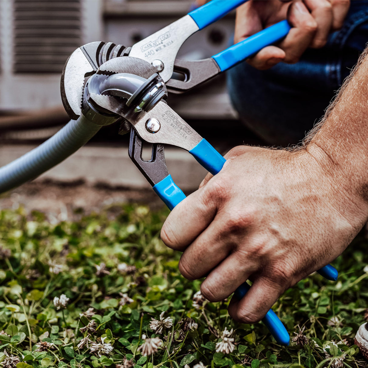 Channellock 2 Piece Tongue and Groove Pliers Set - 9.5-Inch, 6.5-Inch | Straight Jaw Groove Joint Pliers | Laser Heat-Treated 90° Teeth| Forged from High Carbon Steel | Patented Reinforcing Edge Minimizes Stress Breakage | Made in USA
