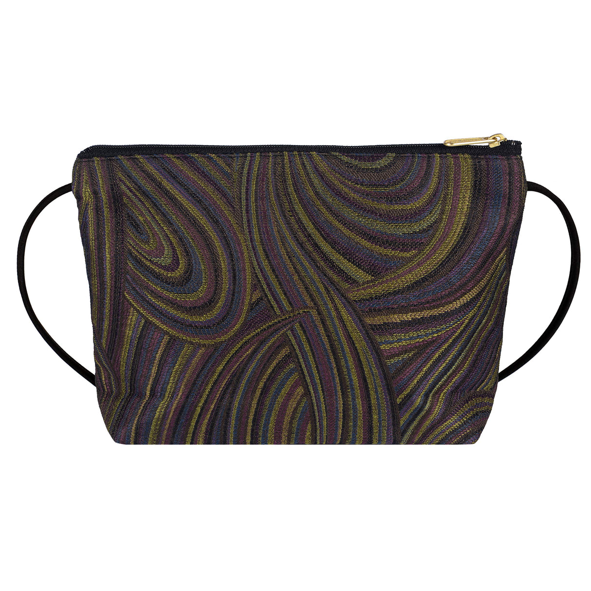Danny K. Women's Tapestry Zipper Purse Crossbody Handbag, Adjustable Cord, Handmade in USA
