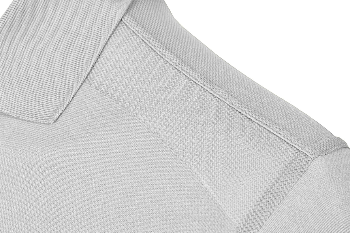 Akwa Men's Dry Wicking Golf Polo Body Mapping Mesh Design 100% Polyester Seamless Ventilation Zones