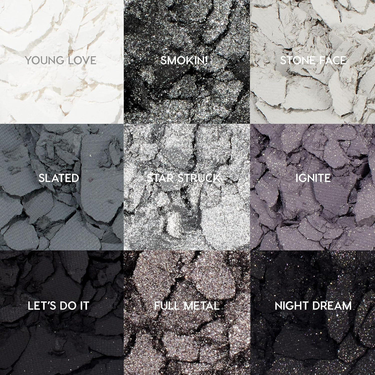 ColourPop Blowin' Smoke Eyeshadow Palette - Silver Eyeshadow and Smokey Eye Eyeshadow Palette with Metallic and Matte Finishes - High-Pigment Eye Makeup with a Long-Wearing Formula (0.3 oz)