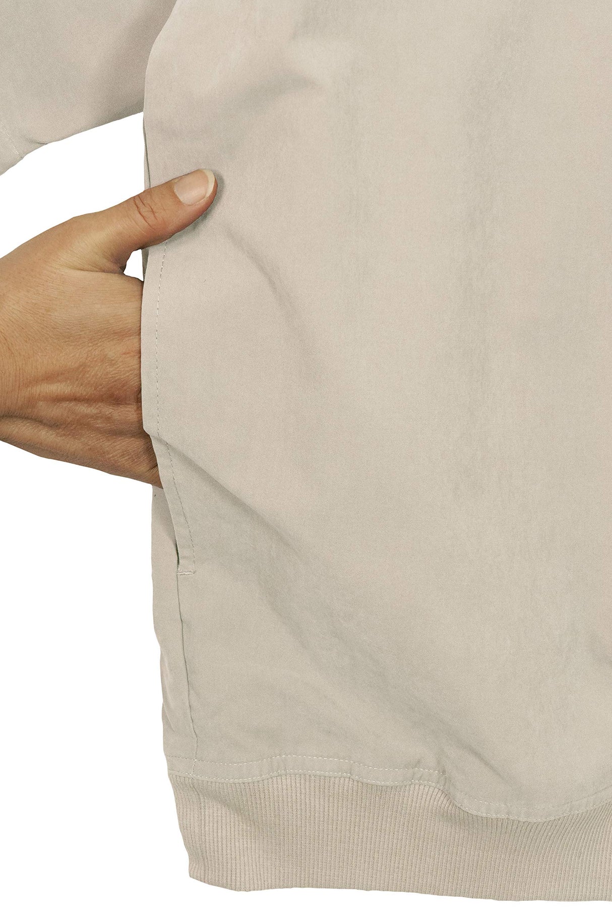 Akwa Men's Microfiber Woven Water Repellent Short Sleeve Snap Button Placket Pullover Windshirt