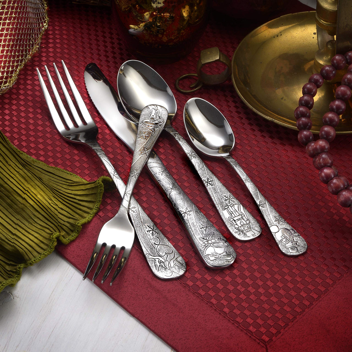 Liberty Tabletop Holidays 20pc Flatware Set Service For 4 MADE IN USA