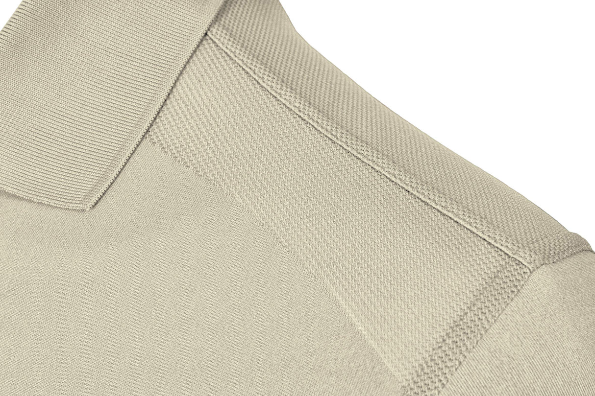 Akwa Men's Dry Wicking Golf Polo Body Mapping Mesh Design 100% Polyester Seamless Ventilation Zones