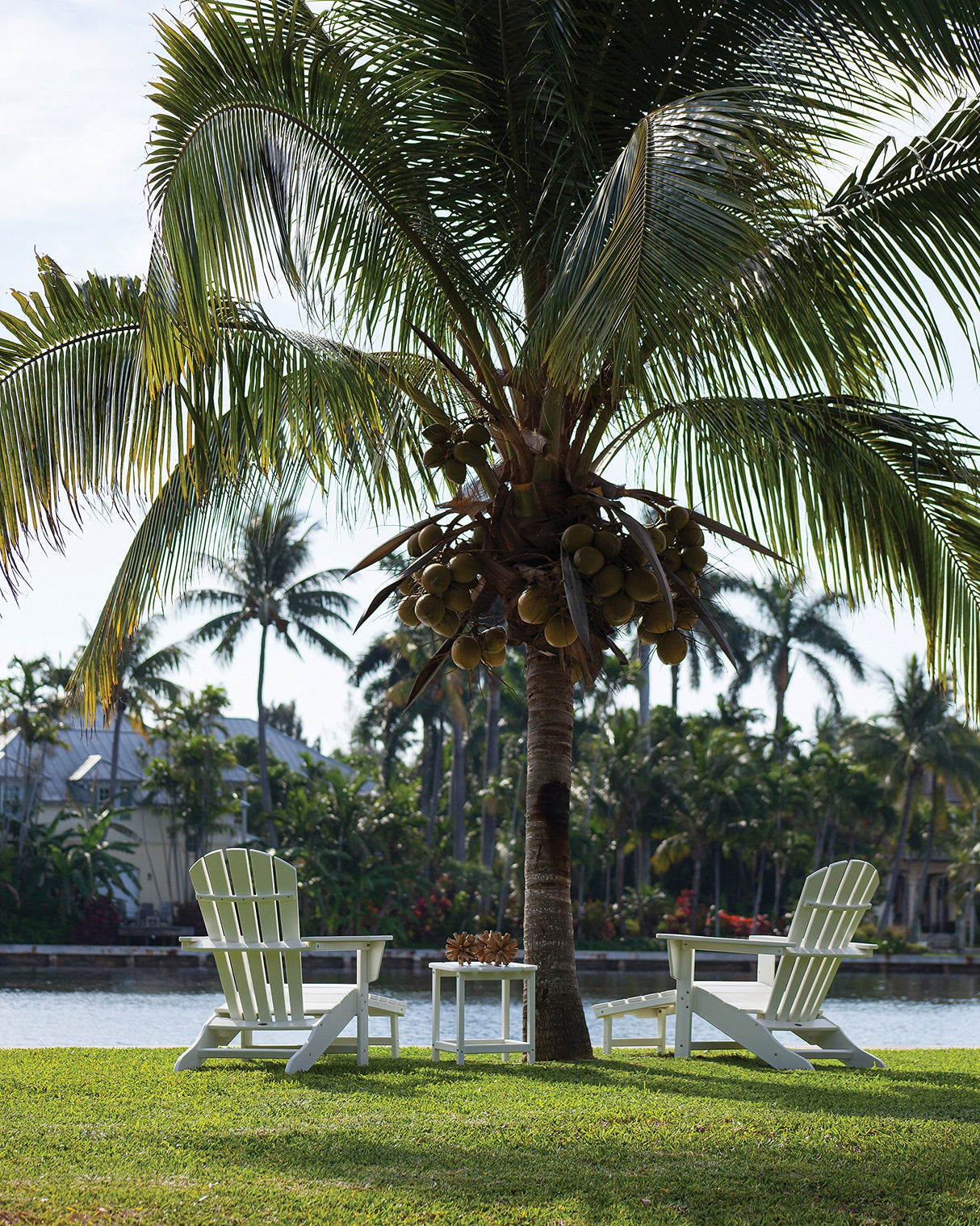 POLYWOOD AD4030PB Classic Outdoor Adirondack Chair, Pacific Blue