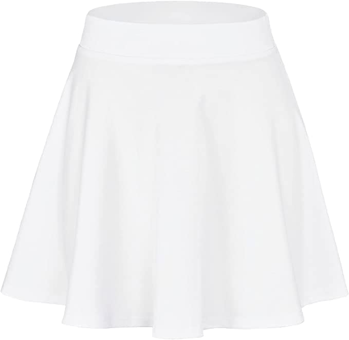 Sweet Hearts Women’s 2-Pack Basic Skater Skirt- Versatile Stretchy Mini Flared Skirt Made in USA