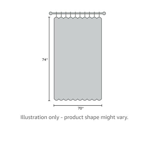 Bean Products Hemp White Shower Curtain [70" x 74"] | All Natural Materials - Made in USA | Works with Tub, Bath and Stall Showers