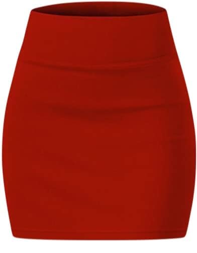 Sweet Hearts Mini Pencil Skirt for Women- Above Knee Basic Basic Bodycon Skirt Made in USA