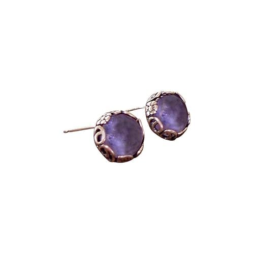 Recycled Vintage Sterling Silver Botanical Collection Stud Earrings (Mason Jar (Aqua))
