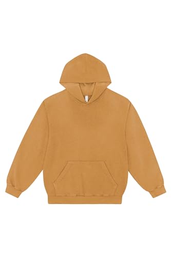 Long Sleeve Garment Dye French Terry Pullover Hoodie