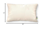 Bean Products Millet Pillow for Sleeping - Pillow Case Protector is 100% Organic Cotton Waterproof & Breathable - Fully Zipped Enclosure for Pillow Protection - Made in USA - Queen
