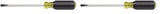 Klein Tools 605-6 1/4-Inch Cabinet Tip Screwdriver, Heavy Duty, 6-Inch, Made in USA