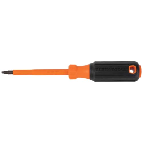 Klein Tools 85073INS Insulated Screwdriver Set features 1000V Phillips, Slotted and Square Tips, Cushion Grip Handles, 3-Piece