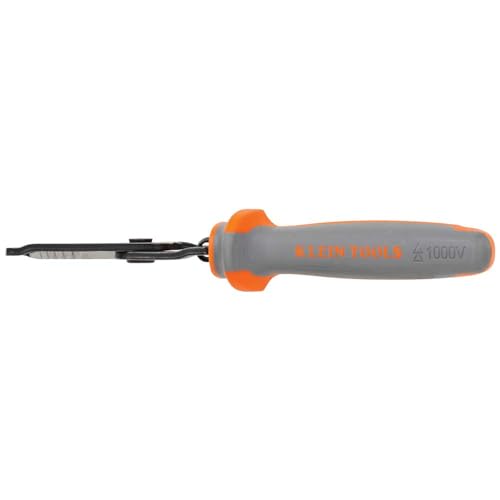 Klein Tools 2139NERINS 1000V Insulated Side Cutter Pliers, Made in USA, High Leverage Design, Induction Hardened Knives, 9-Inch