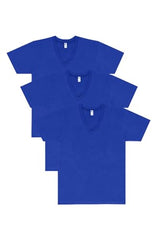 Los Angeles Apparel 3 Pack Fine Jersey V-Neck Black T-Shirt