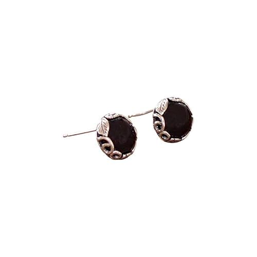 Recycled Vintage Sterling Silver Botanical Collection Stud Earrings (Mason Jar (Aqua))