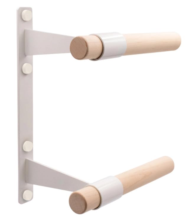 VITA Barre Wall-Mounted Double Ballet Barre, Deux, Wood | Fixed Height, Made in USA, Home, Studio or Gym Exercise Equipment for Kids & Adults | Dance, Fitness, Pilates