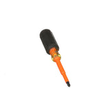 Klein Tools 602-4-INS 1/4-Inch Cabinet Tip Insulated Screwdriver, 4-Inch, Made in USA
