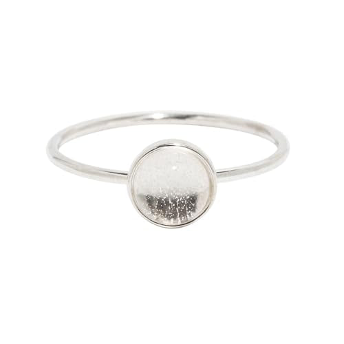 Bottled Up Designs Handmade, Stacking Ring, Recycled Vintage Bottles, Sterling Silver, Made in USA, Mothers Day, Women, Anniversary (9, Cobalt 1960s Skin Cream Jar)