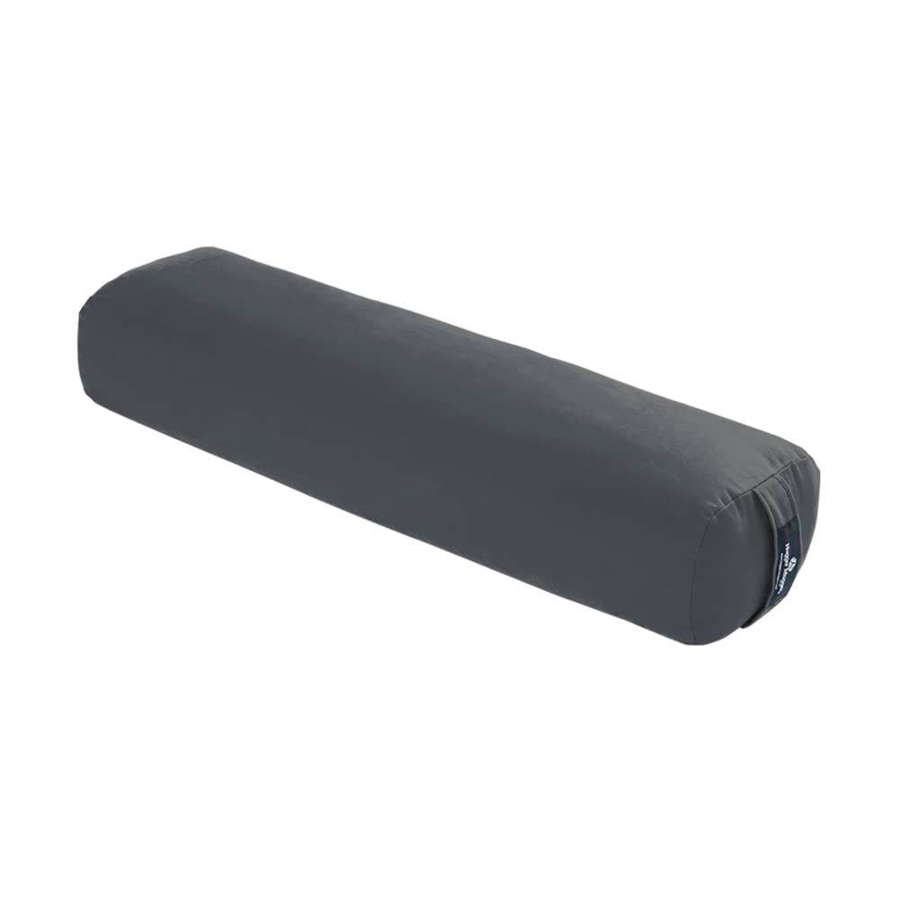 Hugger Mugger Junior Yoga Bolster - Narrower Profile, Very Firm, Great for Smaller Yogis, Heart-Opening poses or Under the Knees, Handmade in USA