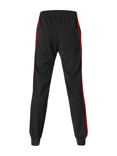 Hat and Beyond Mens Made in USA Premium Track Jacket & Pants Striped Sweatsuit Athletic Casual Essentials Gym