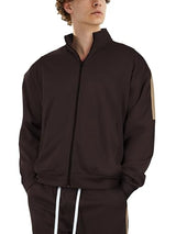 Hat and Beyond Mens Made in USA Premium Track Jacket & Pants Striped Sweatsuit Athletic Casual Essentials Gym
