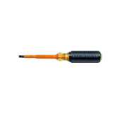 Klein Tools 602-4-INS 1/4-Inch Cabinet Tip Insulated Screwdriver, 4-Inch, Made in USA