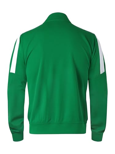 Hat and Beyond Mens Made in USA Premium Track Jacket & Pants Striped Sweatsuit Athletic Casual Essentials Gym