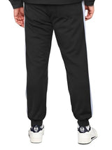 Hat and Beyond Mens Premium USA Made Striped Track Suit Athletic Casual Running Workout Sweat Suit Combo Track Jacket & Pant