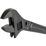 Klein Tools 3227 Extra Wide Adjustable Wrench, Made in USA, Construction Spud Wrench for Up to 1-7/16-Inch Nuts and Bolts, 10-Inch, with Tether Hole