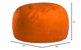 Chill Sack Bean Bag Chair: Giant 4' Memory Foam Furniture Bean Bag - Big Sofa with Soft Micro Fiber Cover - Black