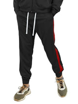 Hat and Beyond Mens Made in USA Premium Track Jacket & Pants Striped Sweatsuit Athletic Casual Essentials Gym