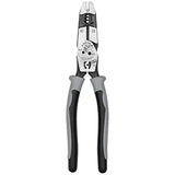 Klein Tools J215-8CR Multitool Pliers, Hybrid Multi Purpose Tool / Crimper, Wire Stripper, Bolt Shearing, Wire Grabbing, Twisting, Looping