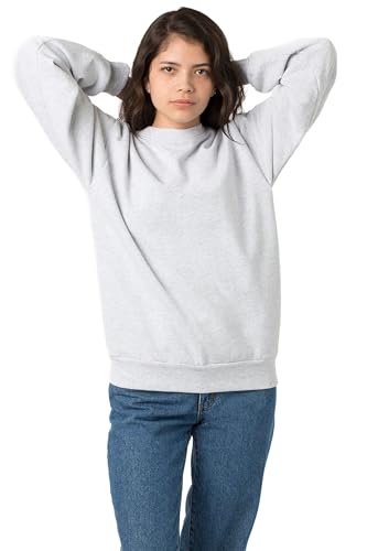 Los Angeles Apparel Heavy Fleece Crewneck Sweater (Piece Dye)