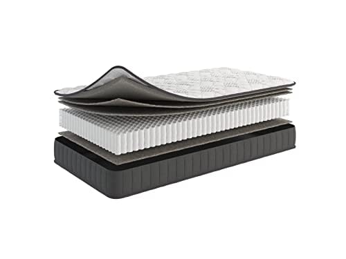 Ottomanson 13" Full Mattress in a Box Made in USA, Medium-Firm Mattress, Hybrid Mattress Cool Improved Airflow with Edge to Edge Pocket Coil, Bed in A Box, Ottopedic