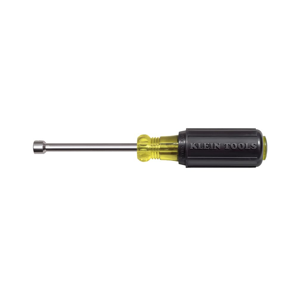 Klein Tools 630-3/8M 3/8-Inch Magnetic Tip Nut Driver with 3-Inch Hollow Shank, Made in USA
