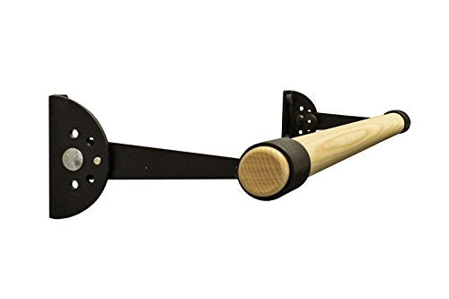 VITA Barre Wall-Mounted Single Ballet Barre, Traditional, Wood and Aluminum | Hinged Height, Made in USA, Home, Studio or Gym Exercise Equipment for Kids & Adults | Dance, Fitness, Pilates