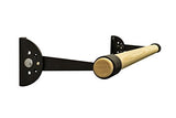 VITA Barre Wall-Mounted Single Ballet Barre, Traditional, Wood and Aluminum | Hinged Height, Made in USA, Home, Studio or Gym Exercise Equipment for Kids & Adults | Dance, Fitness, Pilates