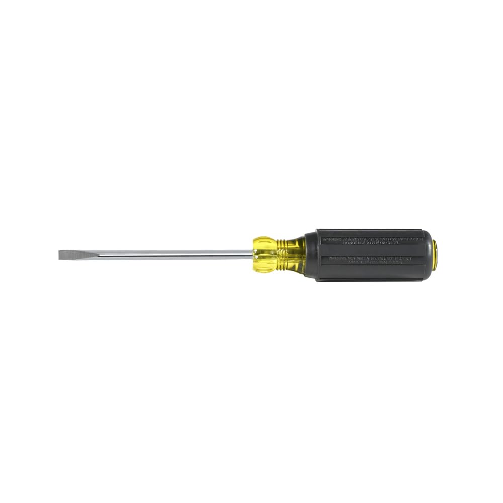 Klein Tools 601-8 3/16-Inch Cabinet Tip Screwdriver, 8-Inch, Made in USA