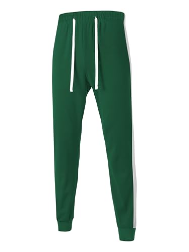 Hat and Beyond Mens Made in USA Premium Track Jacket & Pants Striped Sweatsuit Athletic Casual Essentials Gym