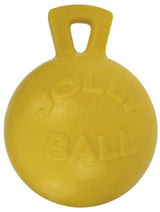 Jolly Pets Tug-n-Toss Heavy Duty Dog Toy Ball with Handle, 8 Inches/Large, Blueberry