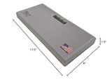 Kneeling Pad - Made in The USA - Firm, Durable and Thick Garden or Mechanics Foam Kneeling Pad, Great for Use Around The House, Garden, Job or Shop(17.5” x 8.0” x 1.5”, Gray)