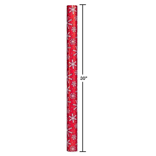 American Greetings 120 sq. ft. Pink Christmas Wrapping Paper Set, Red and Pink (4 Rolls 30 in. x 12 ft., 7 Bows, 30 Gift Tags)